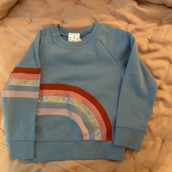 NWT J Crew Crewcuts 4/5 Rainbow Sweatshirt - Picture 1 of 1